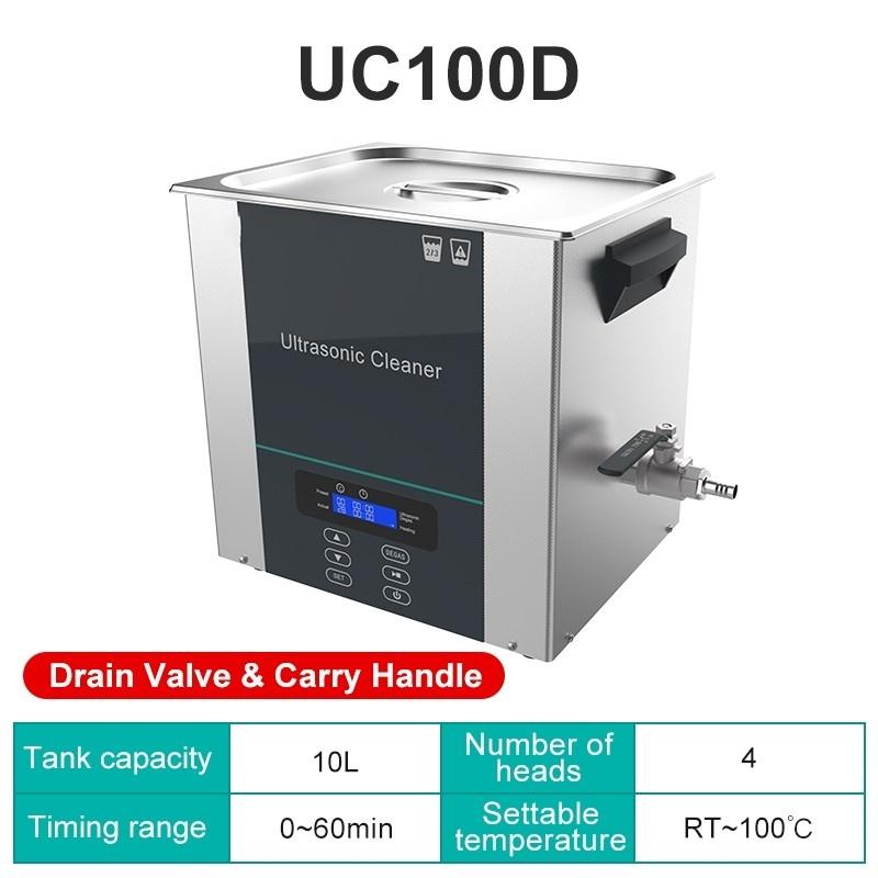 220V Industrial Glasses Jewelry Dental Cleaning Machine Lab Equipment Portable Digital Display Heating Ultrasonic Cleaner