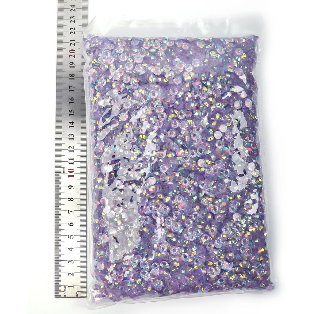 Weiches Harz Flachbodenbohrer Transparentboden AB Farbe, Nagelbohrer Violent Bear Sticker Bohrer DIY Handyhülle Zubehör