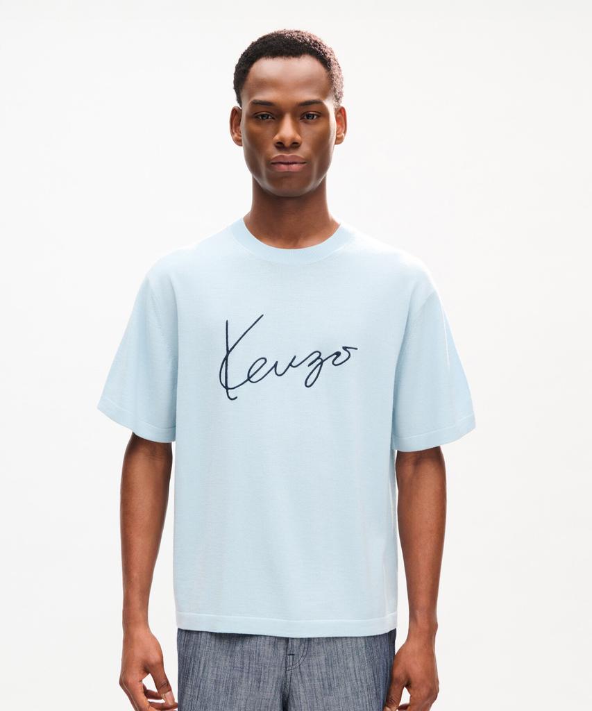 Kenzo Unisex Rws Kenzo Signature Pullover T-Shirt_K263Au3401Lbx