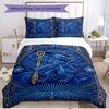 3-teiliges Bettbezug-Set (1 * Bettbezug + 2 * Kissenbezug, ohne Kern), Chelsea Football Club Druck Weiches Ganzjahres-Bettwäscheset, Heimschlafzimmer-Dekoration Geschenk