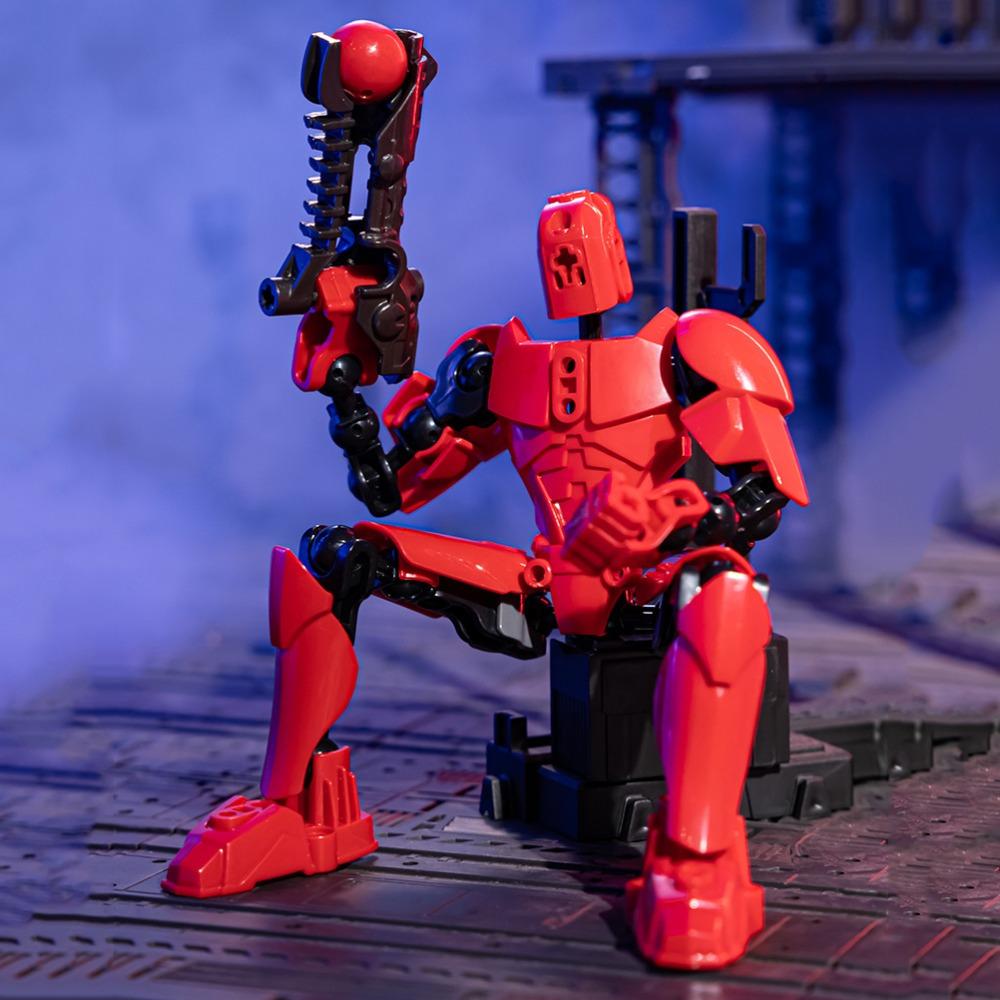 

3D Printing Multi Joint Movable Model Movable Robot Shapeshift Robot Collection Toy синій