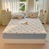 Milk Velvet Quilted Bed Sheet Single Piece All-inclusive Plus Velvet Mattress Protector Coral Velvet Bed Cover New Winter