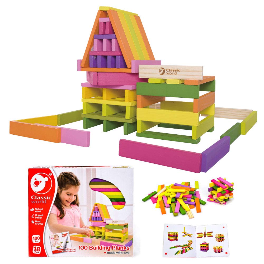 Classic World Building Colorful 3D Montessori Style for Girls and Ages 1 18 2 3 4 Presents for and Perfect for School Sports and Long Autumn Nights