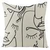 Nordic Abstract Linen Pillowcase Home Sofa Bedside Cushion Pillowcase 45X45Cm Home Fashion Art Painting Printed Pillow Case
