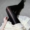 Wine Red Sexy Oil Pantyhose For Women Fashion Shiny Tights Leggings Highly Elastic Glossy Oil Stockings