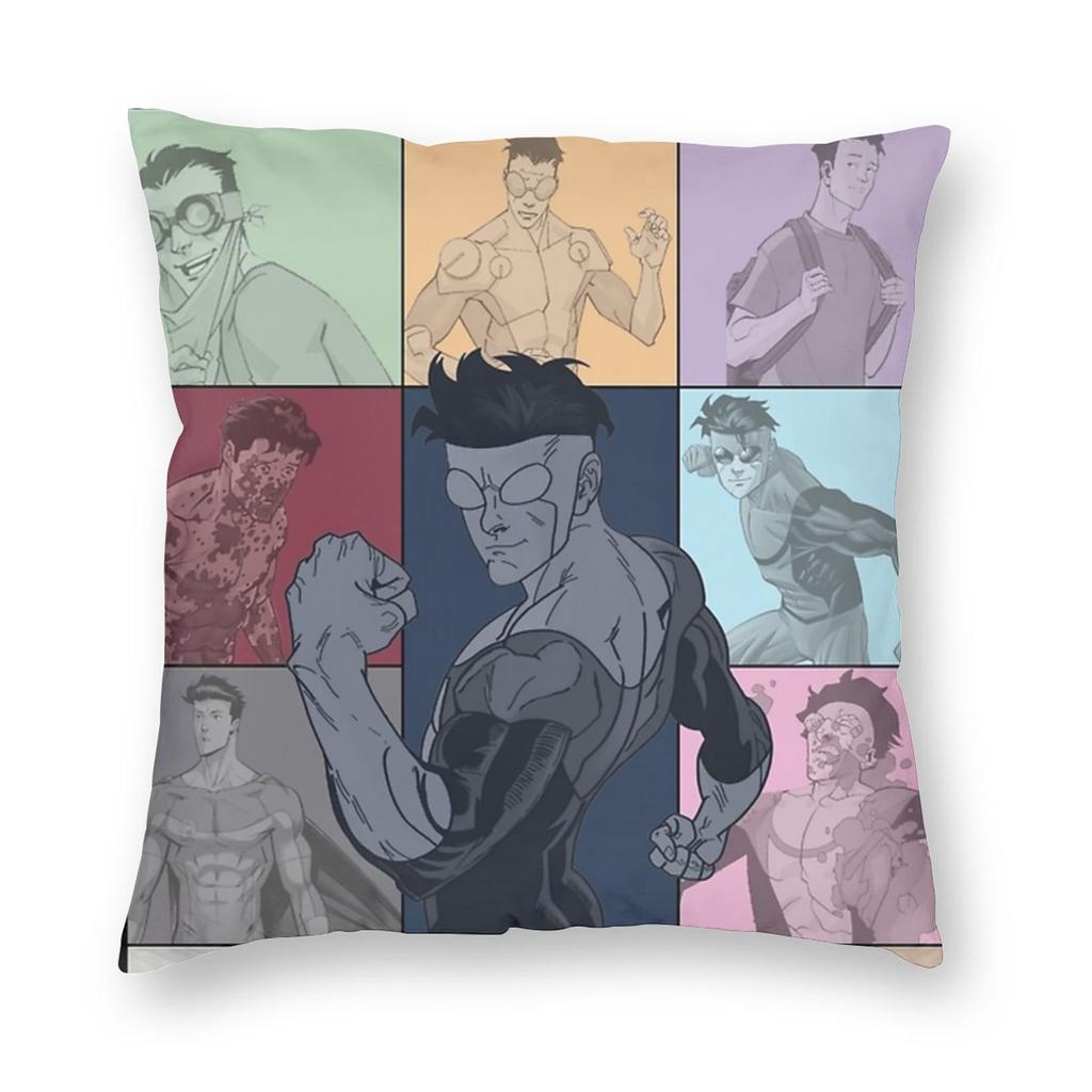 Invincible Comic Anime Pillowcase Soft Polyester Cushion Cover Decorative Pillow Case Cover Seat Zippered 40*40Cm