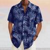 Camisa Tropical de Palmeras de Coco para Hombre Verano Camisa Hawaiana Camisa Aloha Manga Corta Diseñador de Moda