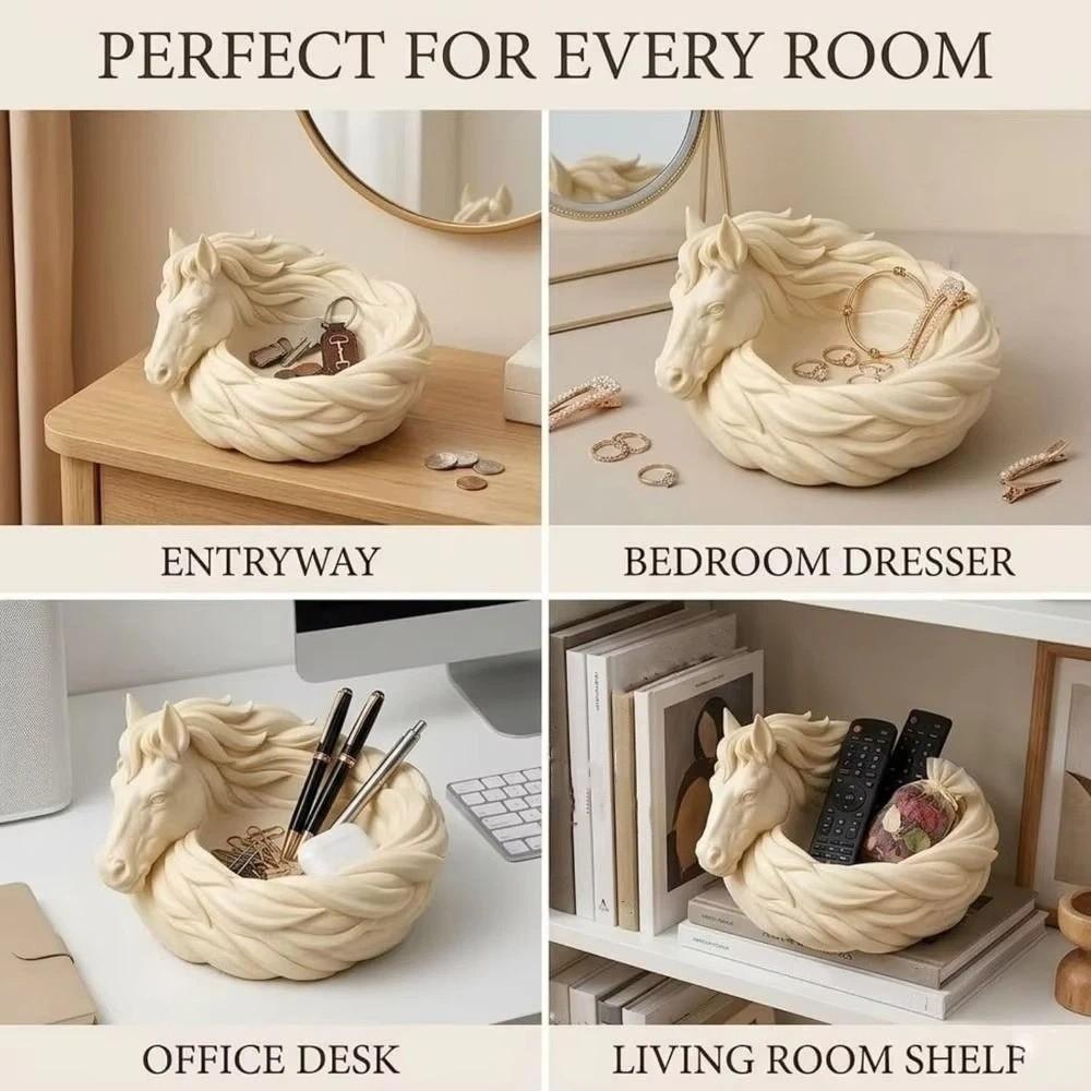 Animal Shaped Horse Storage Bowl 3D Printing Jewelry Storage Tray Tabletop Display