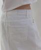 Lonkeu Slit Denim Maxi Skirt (White)