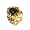 2026 Popular Jewelry Zulfikar Sword Gemstone Ring Men's Personality Retro Finger Ring