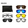 Polarized Magnetic Clip-on Cycling Sunglasses for Men and Women - Fashionable and Colorful Prescription Frames