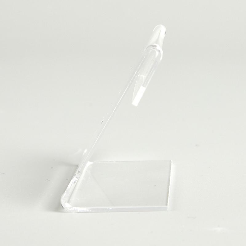 10Pcs Acrylic Transparent Display Stand Desk Sign Label Frame Price Tag Display