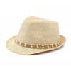 Straw Hat Men's Summer Sunshade Beach Hat for Middle-Aged and Elderly Sunscreen Hat Women's British Retro Jazz Hat