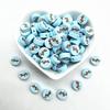30pcs 10mm Christmas Pattern Beads Polymer Clay Spacer Loose Beads for Jewelry Making DIY Bracelet Accessories