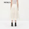 MO&Co. Women's High-Waist A-Line Midi Skirt