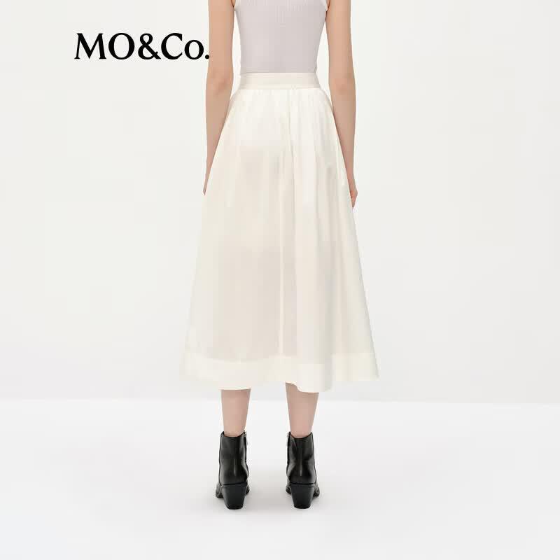 MO&Co. Women's High-Waist A-Line Midi Skirt