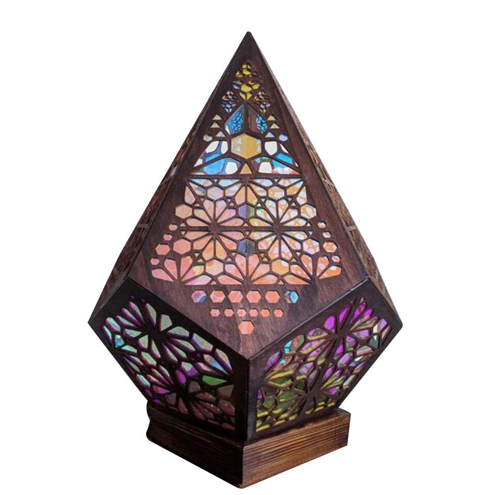 

Напольная лампа Polar Star, переносная домашняя вечеринка, свадьба, богемная проекционная лампа со звездами, деревянная проекционная полая лампа разноцветный