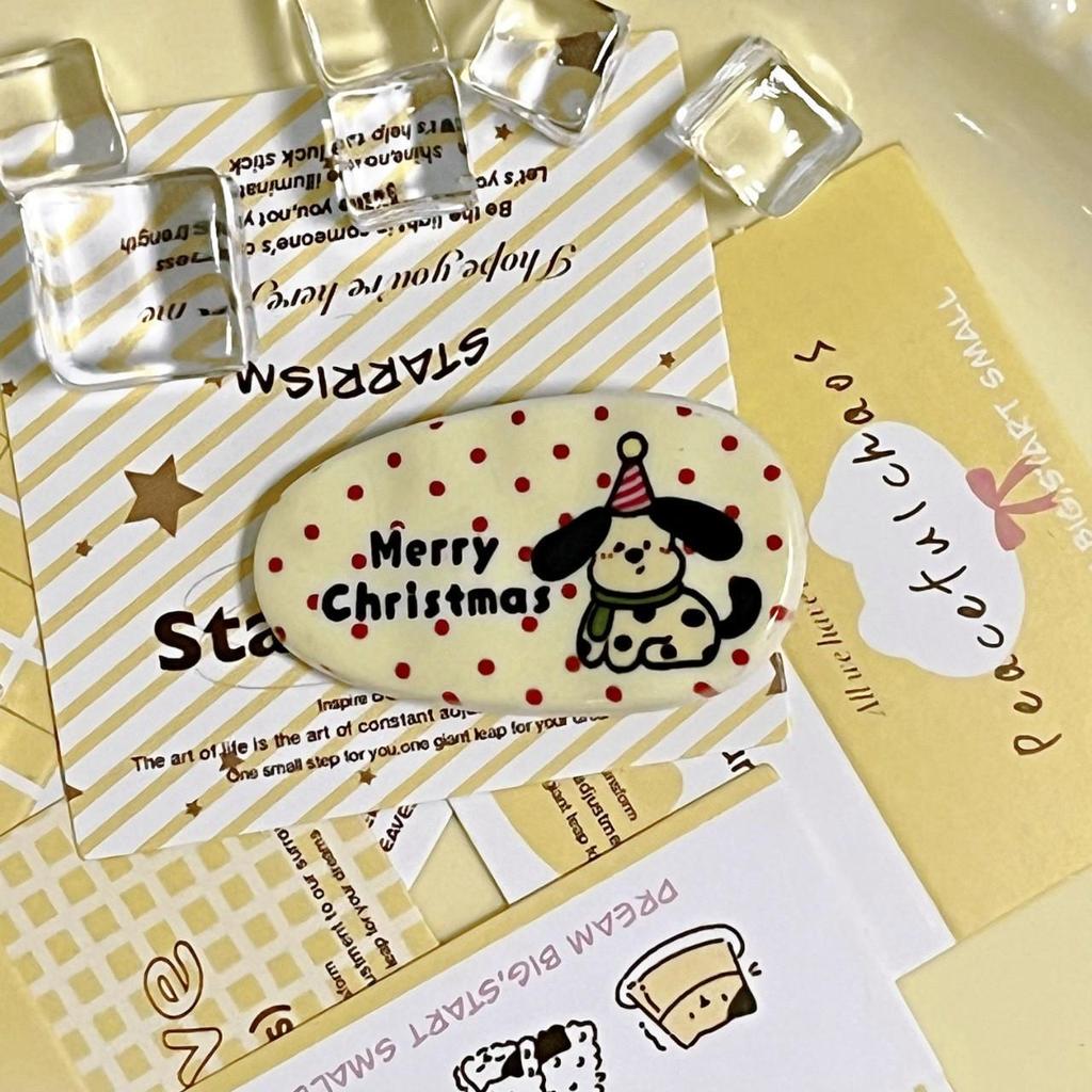 Reindeer Snowflake Hair Clip & Christmas Candy No-Trace Hair Accessory Gift Set