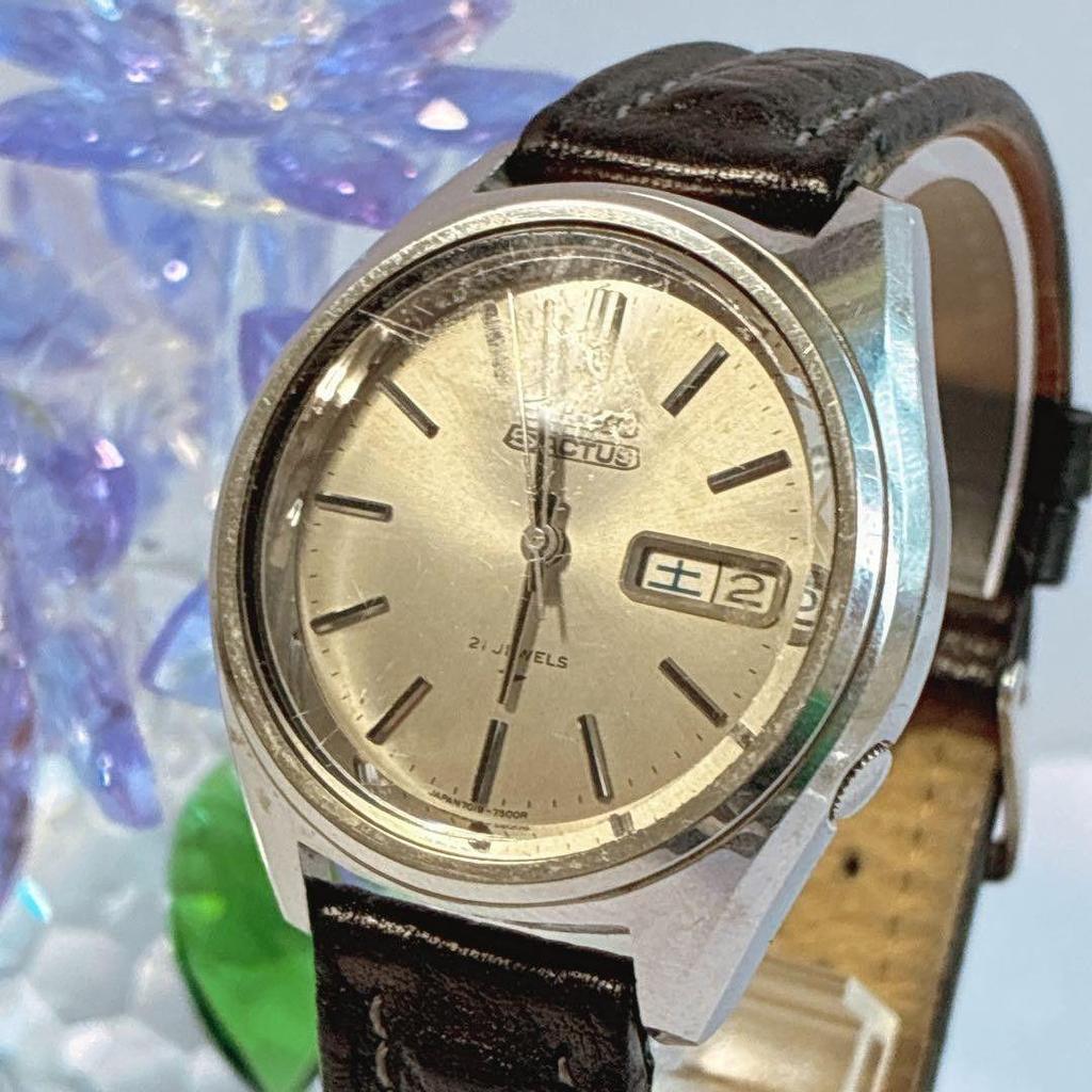 Used SEIKO5 Seiko Actus 21 Jewels Automatic Watch Vintage #1035