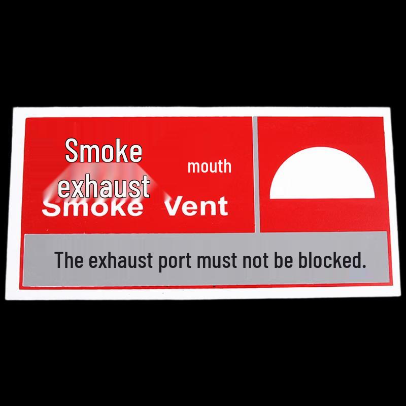 Brangdy PVC Fire Smoke Vent Safety Sign