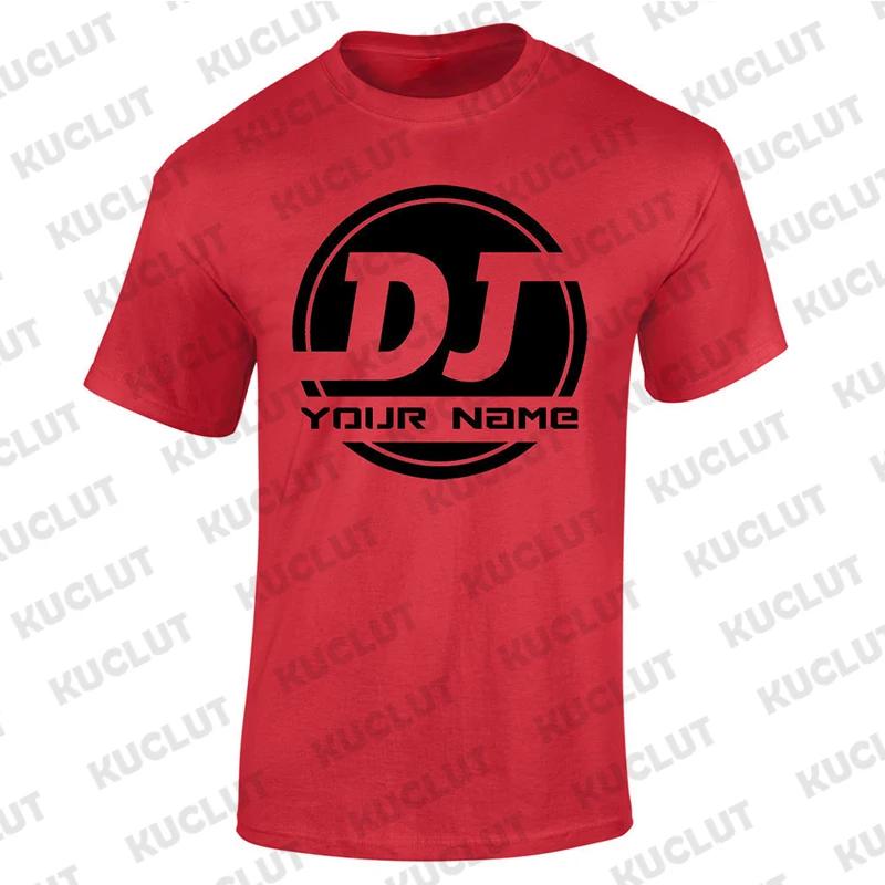 

Мужские футболки Персонализированная футболка диджея На заказ Имя диджея Музыка Унисекс Футболки Одежда в стиле хип-хоп Футболки для любителей диджейской музыки Сделай сам XXXXXL чёрный
