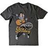 Sun Records Unisex T-Shirt: Elvis Toes (Charcoal Grey) (Small)