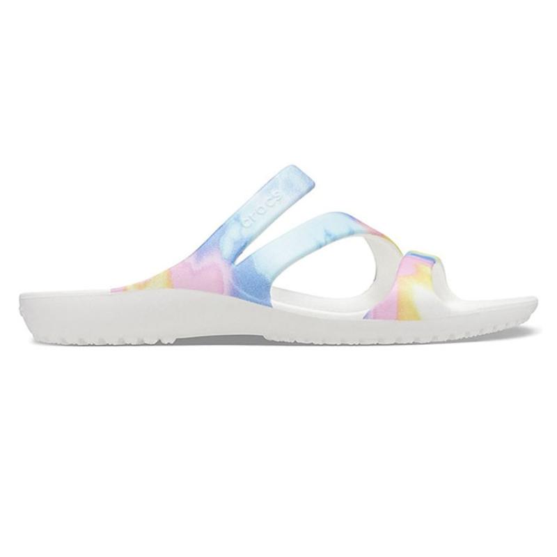 Crocs Swiftwater Crocs Casual Multi Color Tie Dye Sandals 'White' Women's