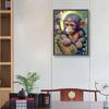 5D DIY Full Round Drill Diamond Painting Little Monkey Home Decor Art Craft