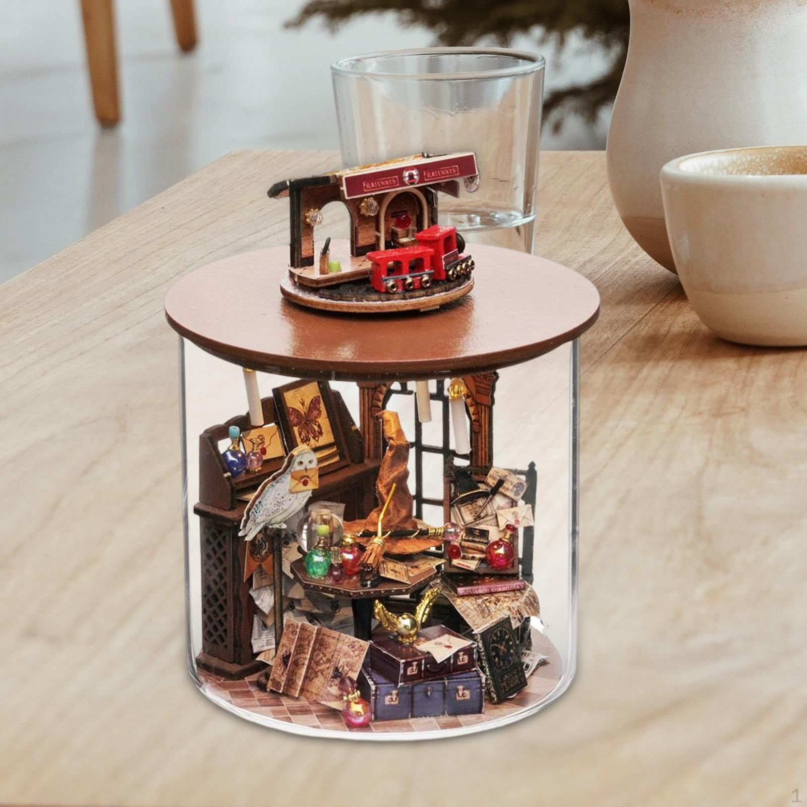 

DIY Miniature Dollhouse Kit Dream Bottle Handcraft 3D Puzzle Tiny House ,Doll Model for Style A