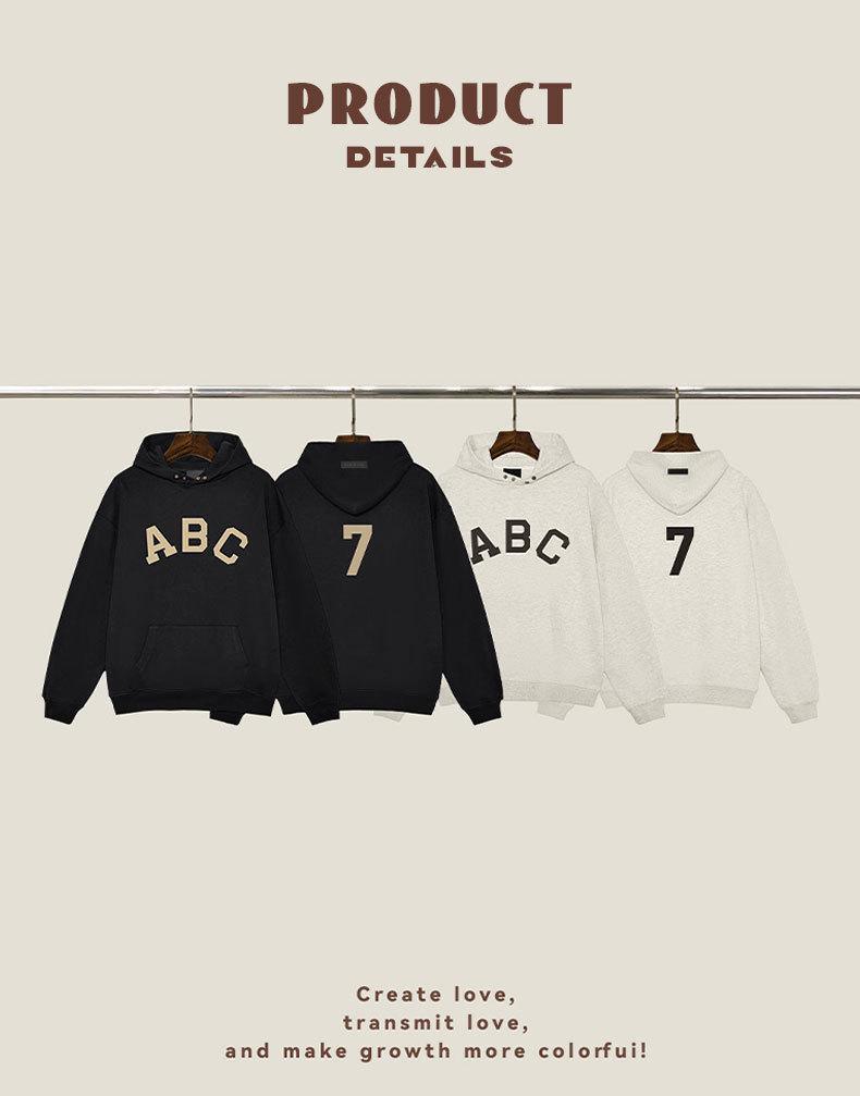 FOGESSENTIALSZONE Staffel 7 ABC Hoodie: Trendiges Unisex-Sweatshirt im lockeren Schnitt