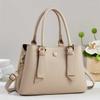 Simple Women's Handbag, Solid Color, Large Capacity Women's Shoulder Bag, Multi Compartment Storage Suitable for Women's Holiday Gifts