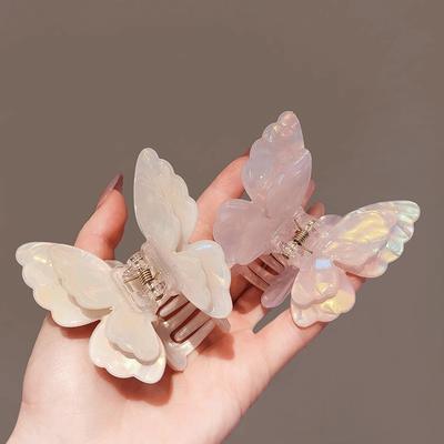 Mode Fee Schmetterling Haarklammer für Frauen Süße Haarspange Mädchen Schmetterling Haarklammer Hai Haarnadel Dame Krabbe Haarspange Kopfschmuck