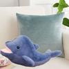 Fluffy Simulation Dolphin Plush Toy PP Cotton Plush Stuffed Whale Toys  Home Decor