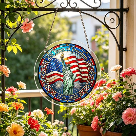 Acryl Puzzle Sonnenfänger, Buntglas-Stil Fensterhänge-Dekoration, Farbenfrohes DIY Sonnenfänger-Set für Haus, Garten, Terrasse, Geschenk für Mama Frauen