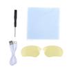 Intelligent 5.0 Wireless   Sunglasses Sports Driving Glasses with Stereo Earphones(BlackYellowGlasses Screwdriver )