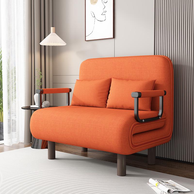Convertible Foldable Sofa Bed - Dual-Use, Extendable Design for Living Room/Balcony, Ideal for Small Apartments, Double Size, Push-Pull Mechanism.