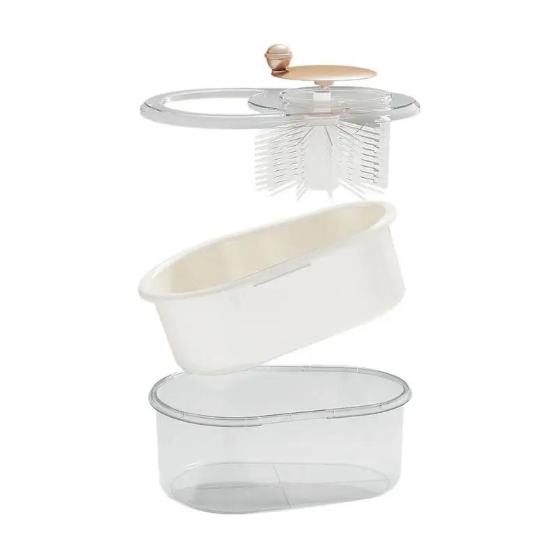 Vegetable Fruit Cleaning Spinner Labor-Saving Fruit Washers Machine Manual Kitchen Scrubber For Fruits & Vegetables