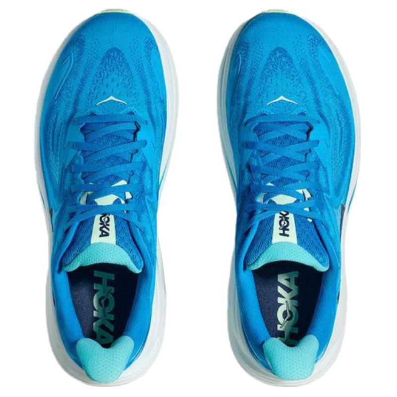HOKA One One CLIFTON 10 Scarpe da Corsa su Lunga Distanza Casual Basse da Uomo Blu Calzata Larga Sneakers 1162032-HSK