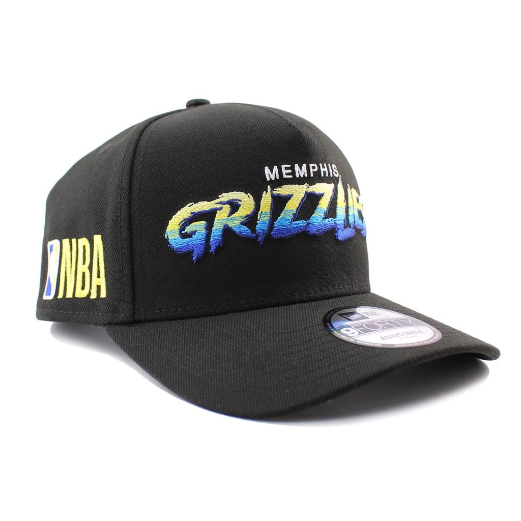 [New Era] Cap 9FORTY Memphis Grizzlies NBA A-FRAME SNAPBACK CAP BLACK MEMPHIS GRIZZLIES Basketball 940 Hat AF A-Frame [Used]