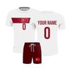 Men's Two Piece Soccer Jersey Set Short Sleeve Shirt and Shorts Lightweight Breathable Athletic Sportswear for Training and Competition