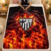 Flannel BlanketSevilla FC Warm Soft Throw Blanket for Indoor Sofa Bed Living Room Use