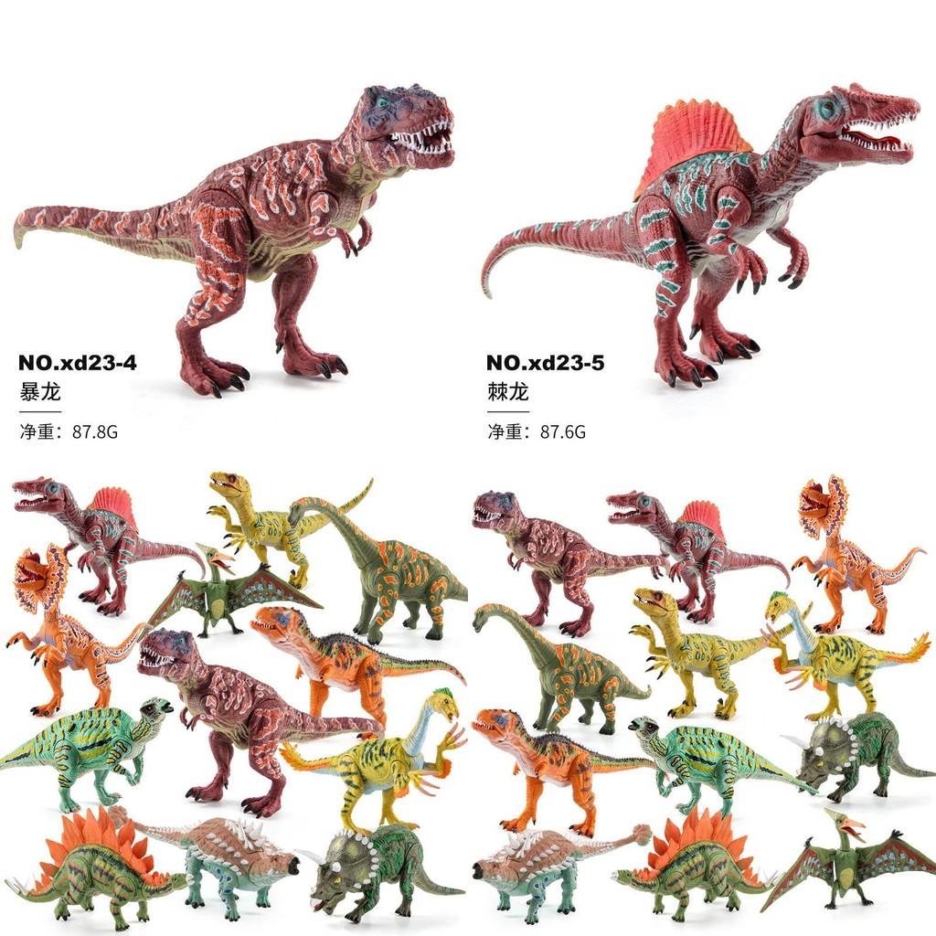 High Quality Abs Jurassic Dinosaur Model Set Features Poseable Figures And Details