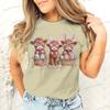 Happy Easter Day T-shirt Female Easter Cute Highland Cow Graphic T Shirts Women Cute Cow Gift for Women Retro Easter Vibes Shirt