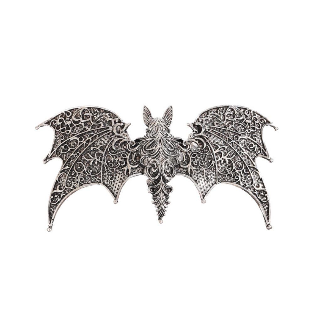 Alloy Gothic Hair Barrette Bat Shape Dragon Wing Hairpin New Viking Retro Hairpin  Cosplay
