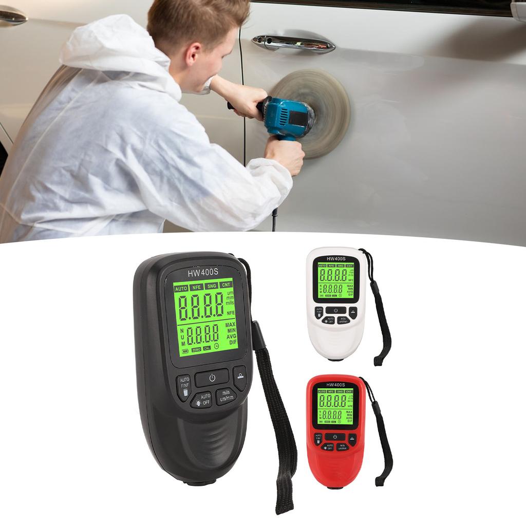 Professional Coating Thickness Gauge High Accuracy 3 Units Paint Mil Thickness Meter Gauge
