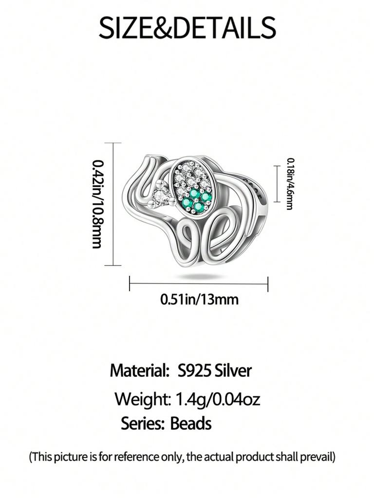 Charms Plata Cute Elephant Bear Beads Copper Plated Fit Copperoriginal Bracelet For Jewelry Making Diy Charm