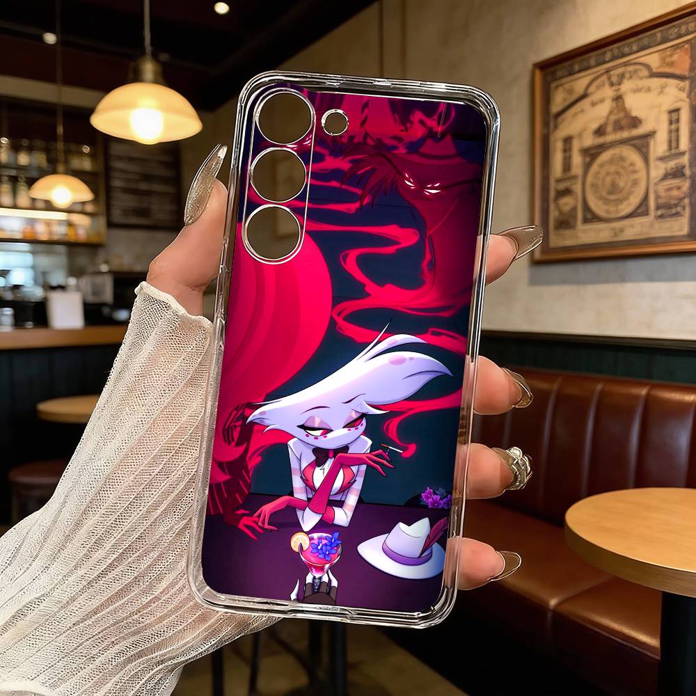 

Angel Dust H-Hazbin H-Hotel Phone Case For Samsung Galaxy A71,A70,A52,A51,A40,A30 Transparent Cover Samsung a12