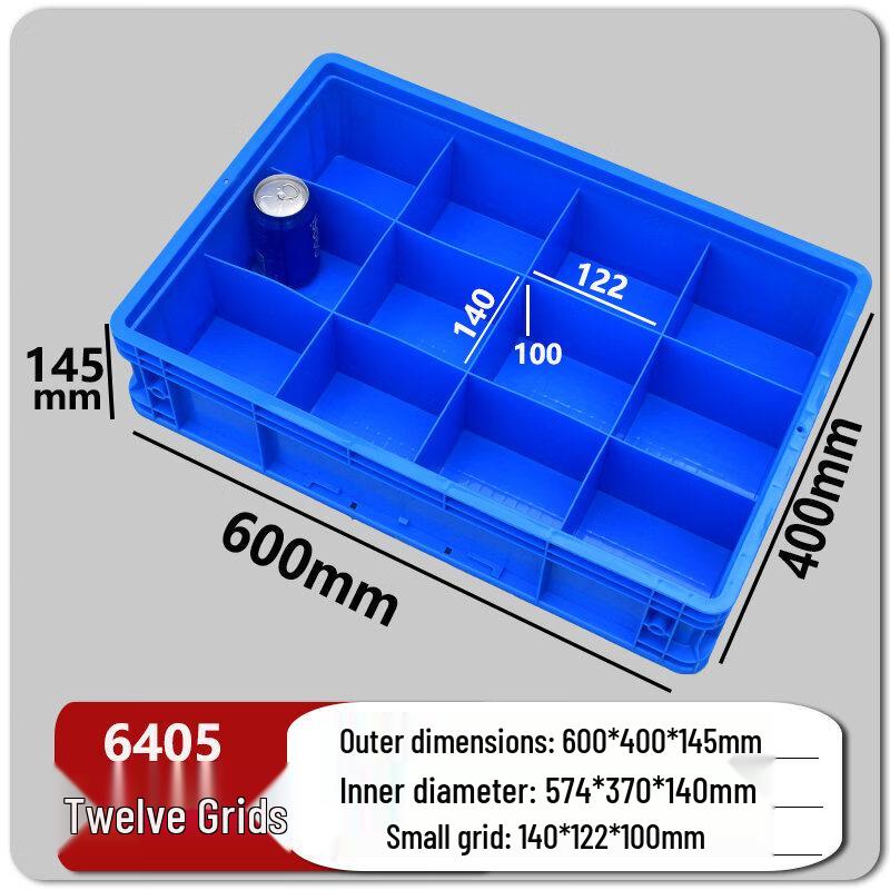Multi-Compartment Rectangular Plastic Storage Box
