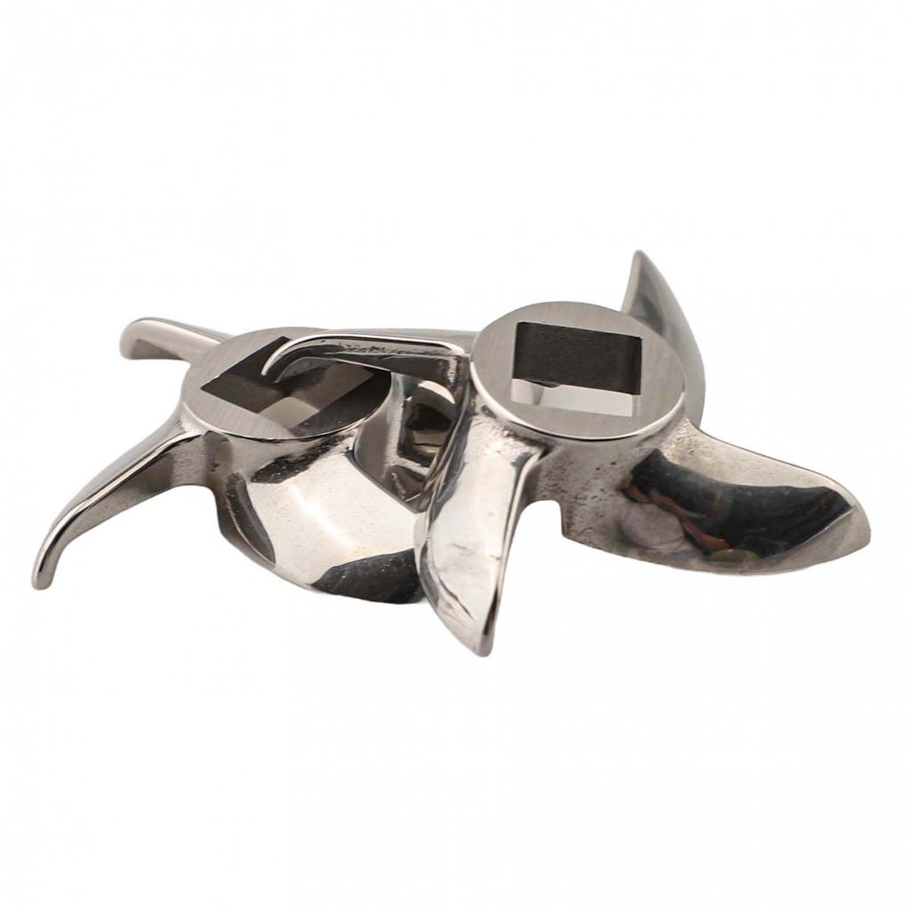 Hochleistungs-Edelstahl-Schneidmesser Kompatibel mit Fleischwölfen Größe 12