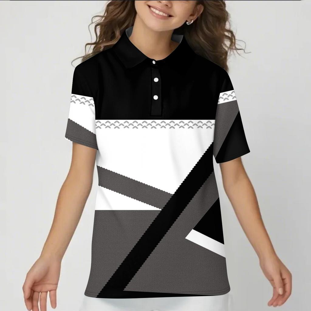 Children's Daily Casual Short-sleeved  Tops T-shirts  Shirts